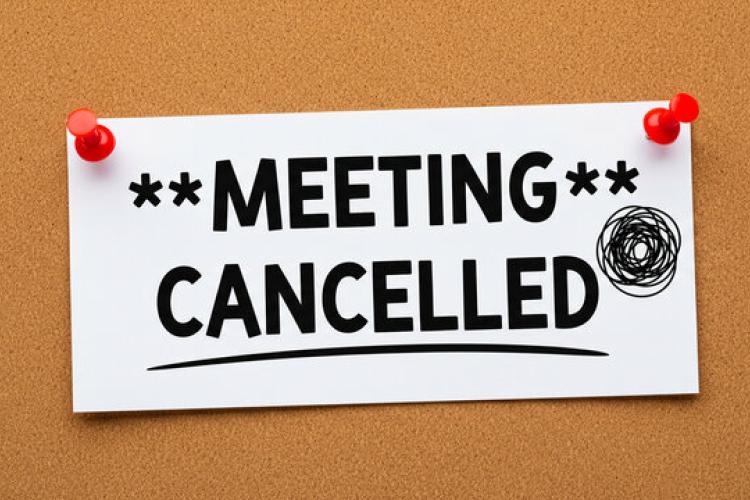 Board Meeting Cancelled